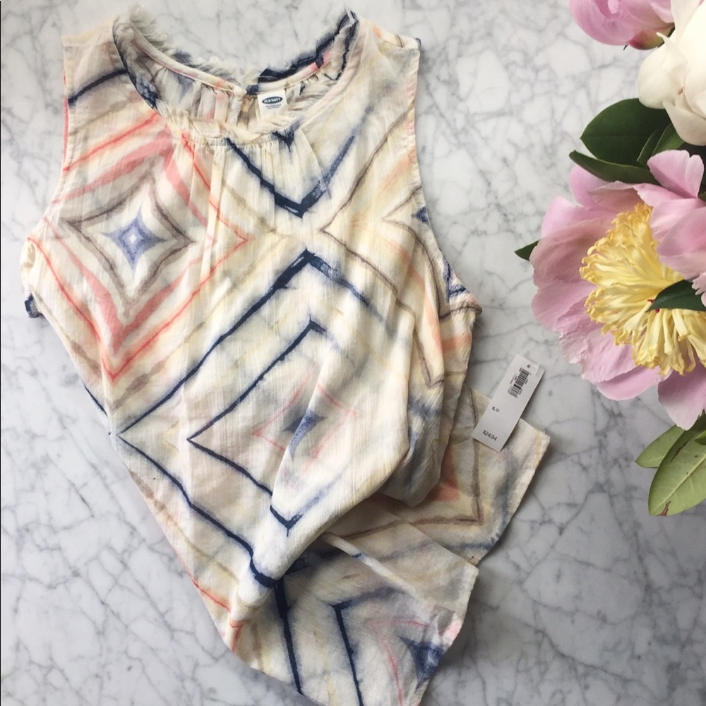 NWT Old Navy Ikat Tank Top, S/P